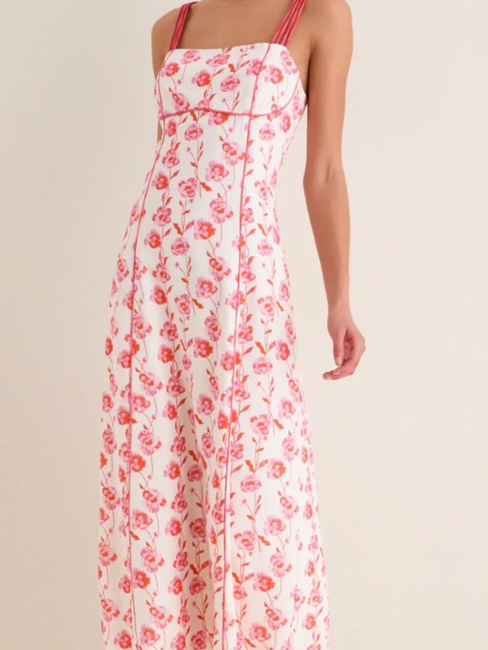 Hyacinth House Poppy Trellis Floral Cordelia Maxi Dress